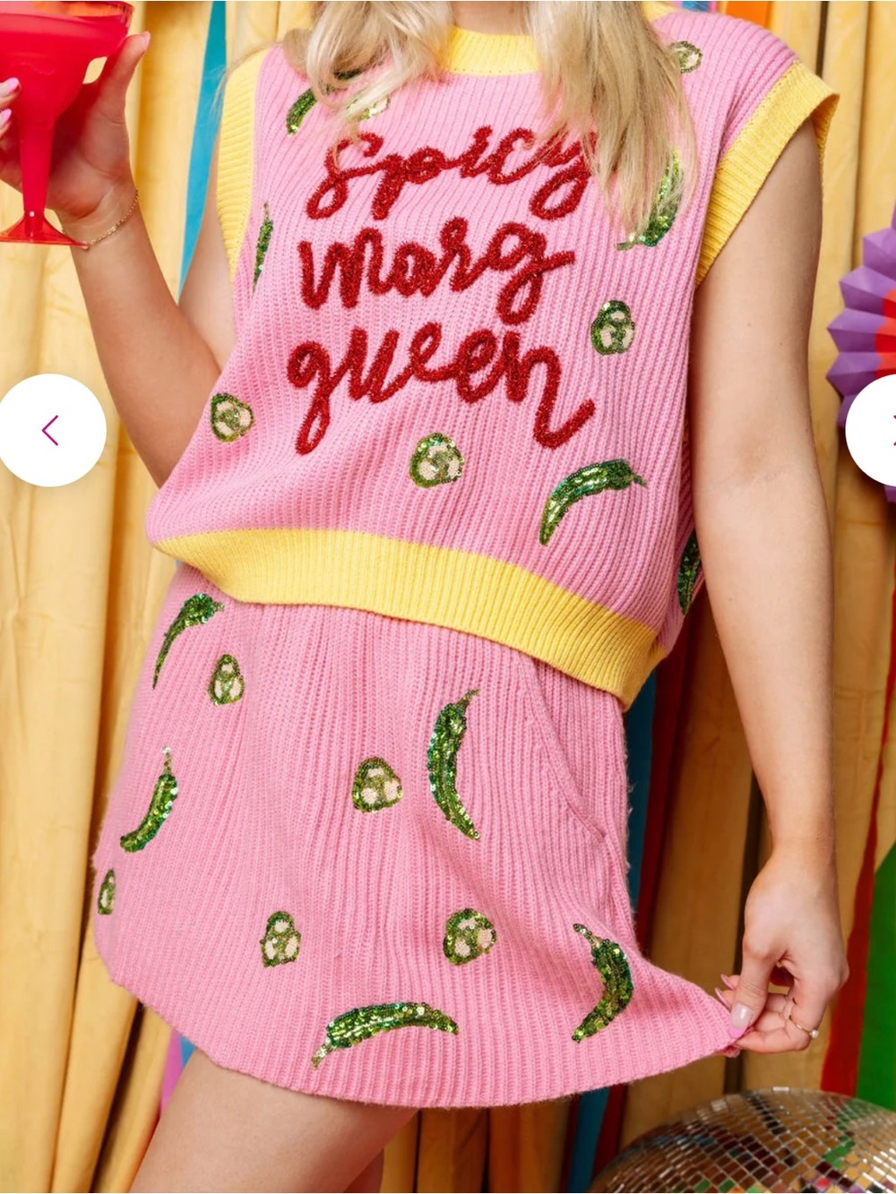 Queen of Sparkles Spicy Marg Skirt